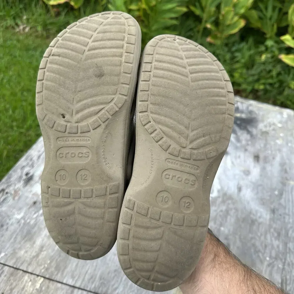 Crocs Classic Clog Tan Women’s Slip-On Men’s 10 Women’s 12 Sandal Heel Strap 520